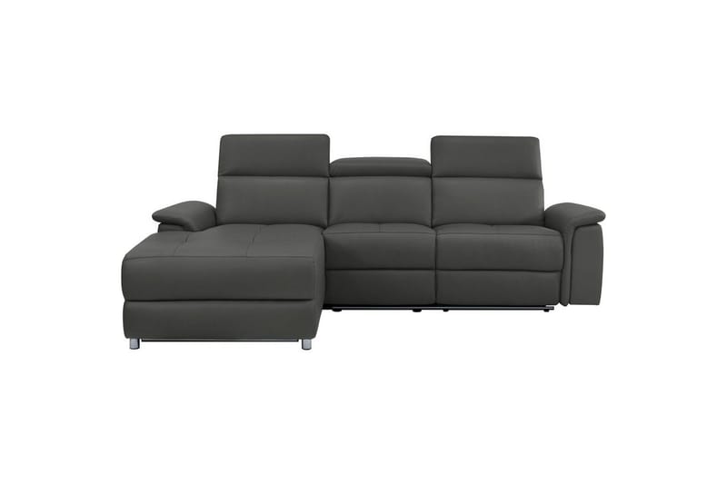 Hörnsoffa 3-sits Pareli Svart, PU, Vänster Elektrisk Fåtölj - Svart, PU, Vänster Elektrisk Fåtölj - Möbler - Vardagsrum - Soffor - Reclinersoffor & Biosoffor