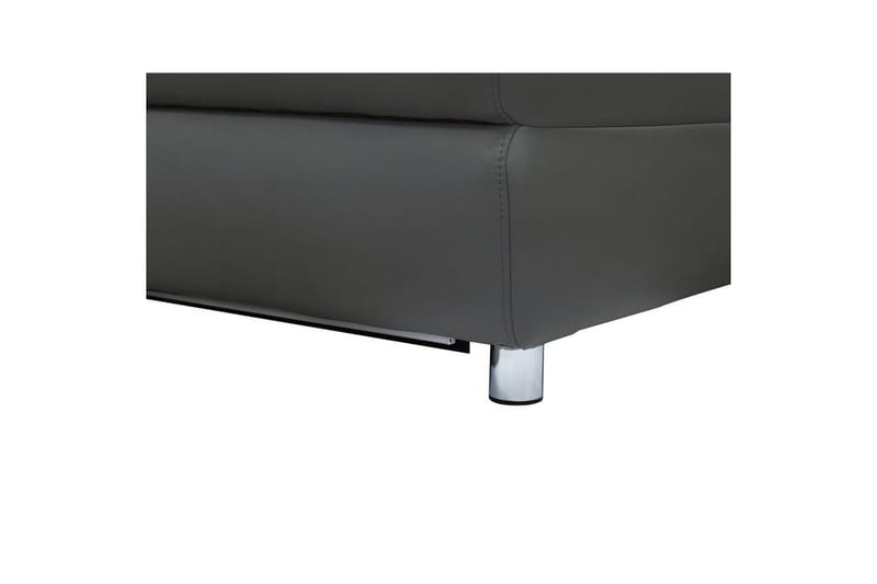 Hörnsoffa 3-sits Pareli Grå, PU, Höger manuell vilstol - Grå, PU, Höger manuell vilstol - Möbler - Vardagsrum - Soffor - Reclinersoffor & Biosoffor