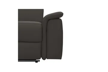 Hörnsoffa 3-sits Pareli Brun, Läder/PU, Vänster Manuell Fåtölj - Brun, Läder/PU, Vänster Manuell Fåtölj - Möbler - Vardagsrum - Soffor - Reclinersoffor & Biosoffor