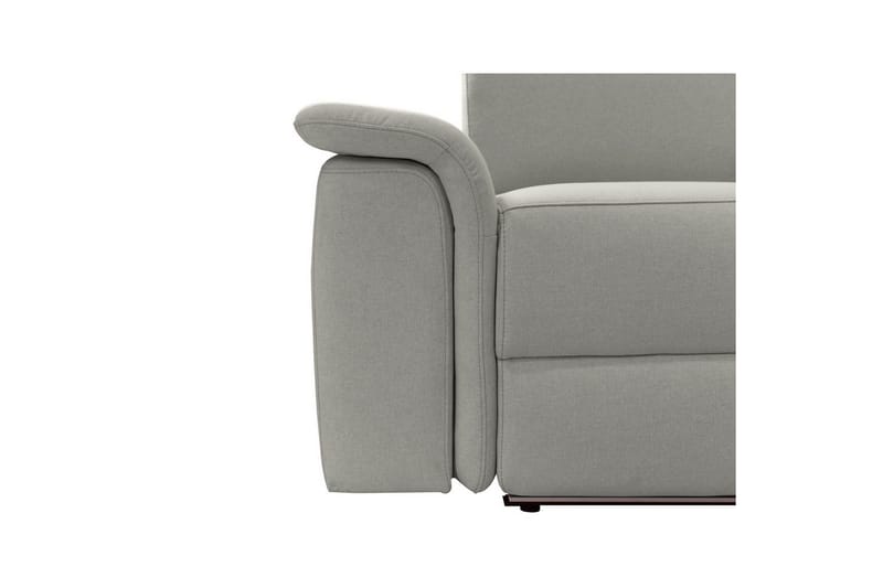 Hörnsoffa 3-sits Pareli Grå, Sunday tyg, Höger elektrisk vilstol - Grå, Sunday tyg, Höger elektrisk vilstol - Möbler - Vardagsrum - Soffor - Reclinersoffor & Biosoffor