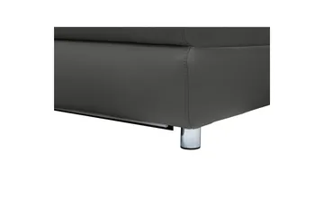Hörnsoffa 3-sits Pareli Grå, Läder/PU, Höger manuell vilstol - Grå, Läder/PU, Höger manuell vilstol - Möbler - Vardagsrum - Soffor - Reclinersoffor & Biosoffor
