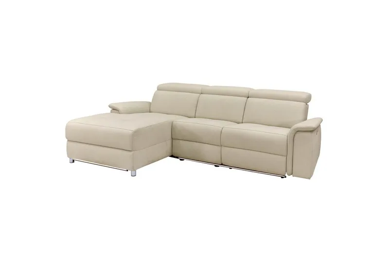 H örnsoffa 3-sits Pareli Vit, Sunday tyg, Vänster Manuell Fåtölj, Vit, Sunday tyg, Vänster Manuell Fåtölj