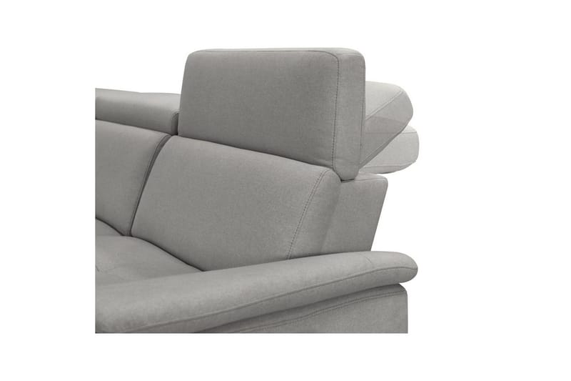 Hörnsoffa 3-sits Pareli Grå, Sunday tyg, Vänster Manuell Fåtölj - Grå, Sunday tyg, Vänster Manuell Fåtölj - Möbler - Vardagsrum - Soffor - Reclinersoffor & Biosoffor