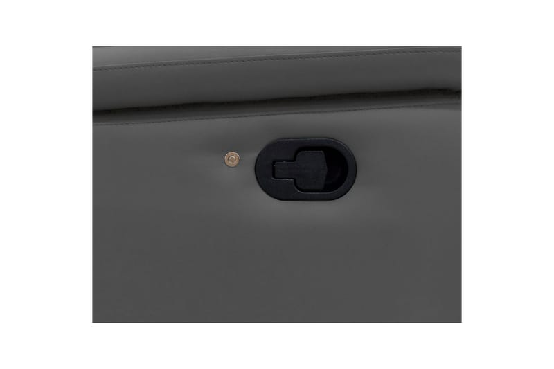 Hörnsoffa 3-sits Pareli Grå, Läder/PU, Höger manuell vilstol - Grå, Läder/PU, Höger manuell vilstol - Möbler - Vardagsrum - Soffor - Skinnsoffor