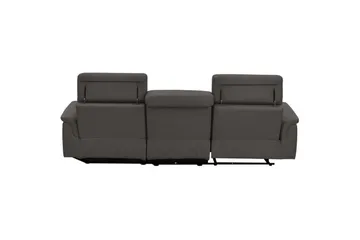 Hörnsoffa 3-sits Pareli Brun, PU, Höger elektrisk vilstol - Brun, PU, Höger elektrisk vilstol - Möbler - Vardagsrum - Soffor - Reclinersoffor & Biosoffor