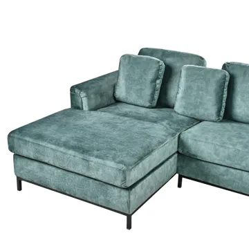 Hörnsoffa 4-sits Oslo Högervänd - Blågrön - Möbler - Vardagsrum - Soffor - Divansoffa & schäslong