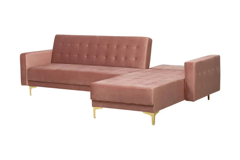 Aberdeen Hörnbäddsoffa - Rosa - Möbler - Vardagsrum - Bäddsoffor - Bäddsoffa divan