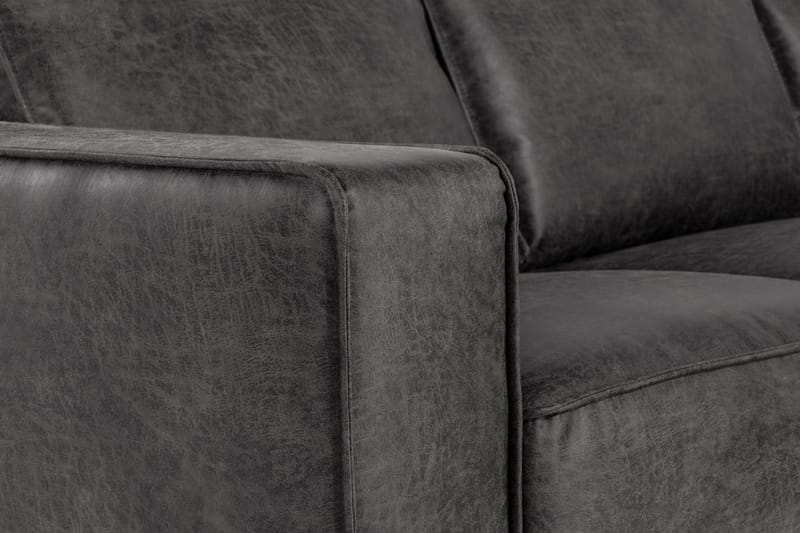 Akron Hörnsoffa Bondedläder - Mörkgrå - Möbler - Vardagsrum - Soffor - Hörnsoffor