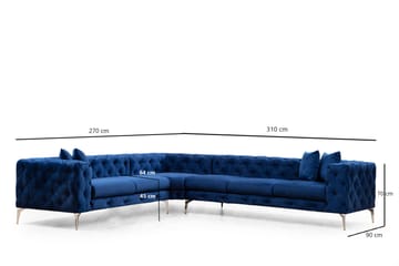 Beachport Hörnsoffa 6-sits - Blå - Möbler - Vardagsrum - Soffor - Hörnsoffor