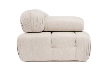 Belgin Bubblig Hörnsoffa 3-sits med utfällbara armstöd och ryggstöd - Ljusbrun - Möbler - Vardagsrum - Soffor - Modulsoffor - Komplett modulsoffa