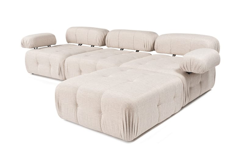 Belgin Bubblig Hörnsoffa 3-sits med utfällbara armstöd och ryggstöd - Möbler - Vardagsrum - Soffor - Divansoffa & schäslong