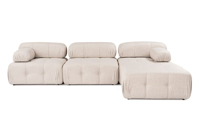 Belgin Bubblig Hörnsoffa 3-sits med utfällbara armstöd och ryggstöd - Möbler - Vardagsrum - Soffor - Divansoffa & schäslong