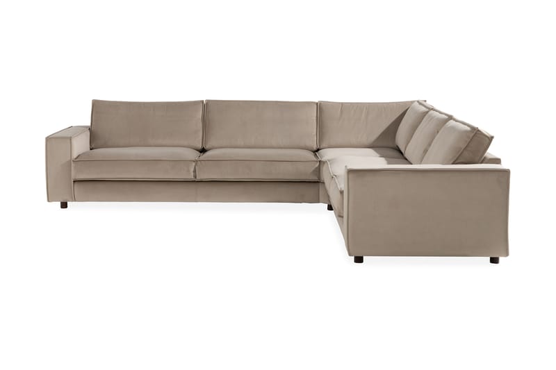 Cloudia Hörnsoffa Large Sammet, Beige