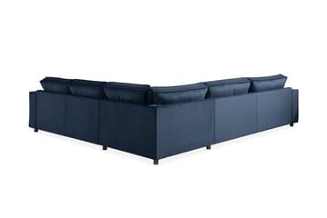 Cloudia Hörnsoffa Large Sammet - Blå - Möbler - Vardagsrum - Soffor - Hörnsoffor