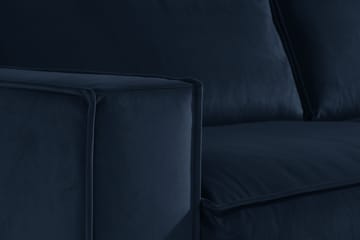 Cloudia Hörnsoffa Large Sammet - Blå - Möbler - Vardagsrum - Soffor - Hörnsoffor