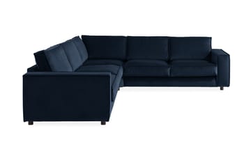Cloudia Hörnsoffa Large Sammet - Blå - Möbler - Vardagsrum - Soffor - Hörnsoffor