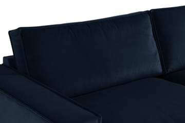 Cloudia Hörnsoffa Large Sammet - Blå - Möbler - Vardagsrum - Soffor - Hörnsoffor