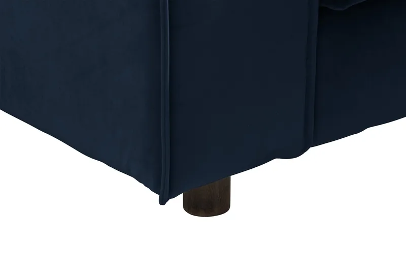 Cloudia Hörnsoffa Large Sammet - Blå - Möbler - Vardagsrum - Soffor - Hörnsoffor