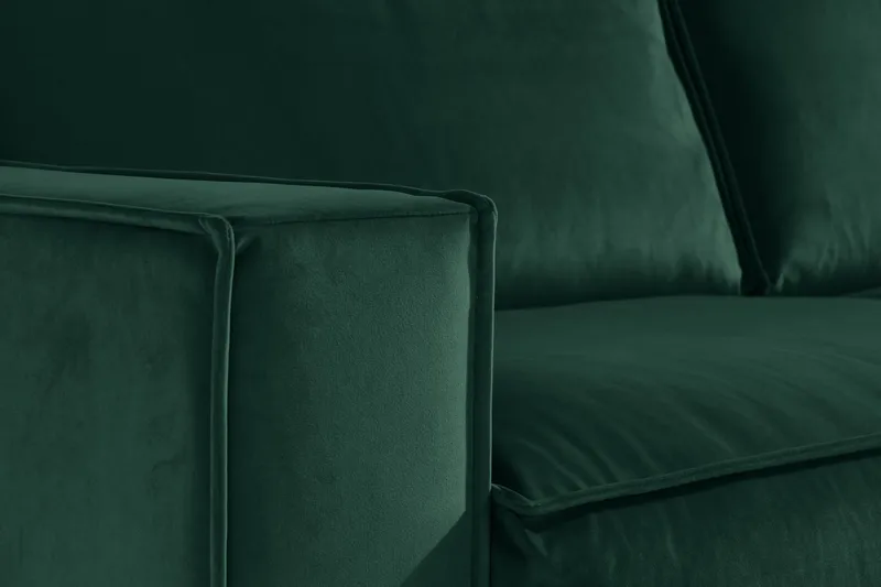 Cloudia Hörnsoffa Large Sammet - Grön - Möbler - Vardagsrum - Soffor - Hörnsoffor