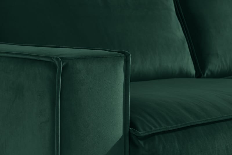 Cloudia Hörnsoffa Large Sammet - Grön - Möbler - Vardagsrum - Soffor - Hörnsoffor