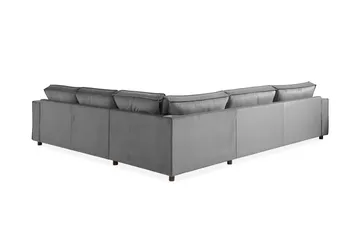 Cloudia Hörnsoffa Large Sammet - Ljusgrå - Möbler - Vardagsrum - Soffor - Hörnsoffor