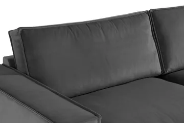 Cloudia Hörnsoffa Large Sammet - Ljusgrå - Möbler - Vardagsrum - Soffor - Hörnsoffor