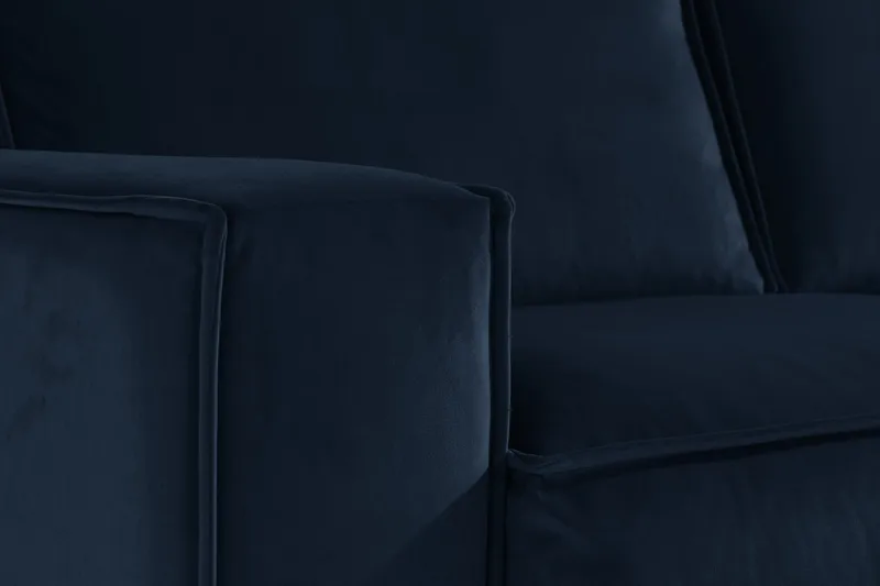 Cloudia Hörnsoffa Sammet - Blå - Möbler - Vardagsrum - Soffor - Hörnsoffor