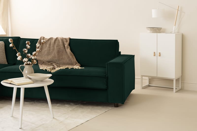 Cloudia Hörnsoffa Sammet - Grön - Möbler - Vardagsrum - Soffor - Hörnsoffor