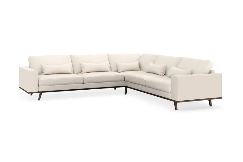 Copenhagen 6-sits L-formad Hörnsoffa i Manchester - Beige - Möbler - Vardagsrum - Soffor - Hörnsoffor