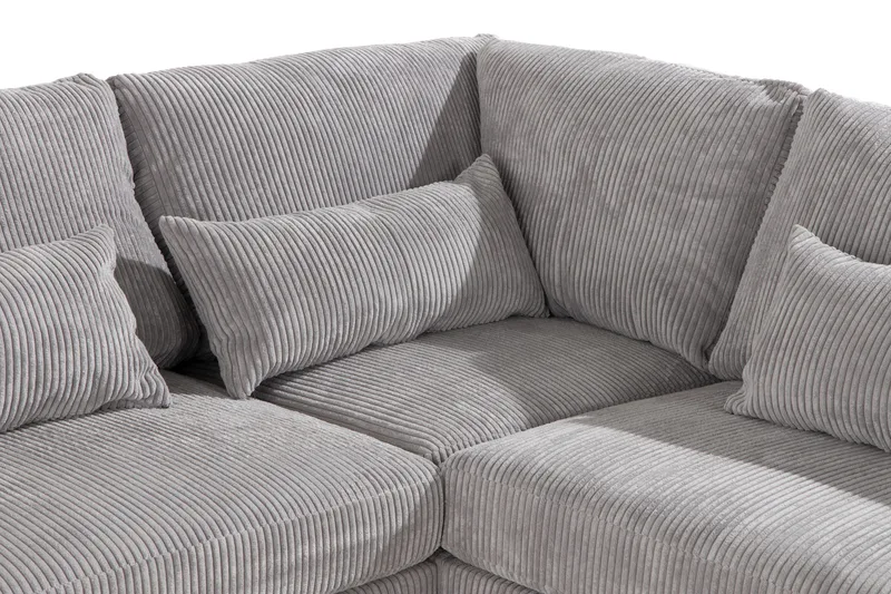 Copenhagen 6-sits L-formad Hörnsoffa i Manchester - Ljusgrå - Möbler - Vardagsrum - Soffor - Hörnsoffor