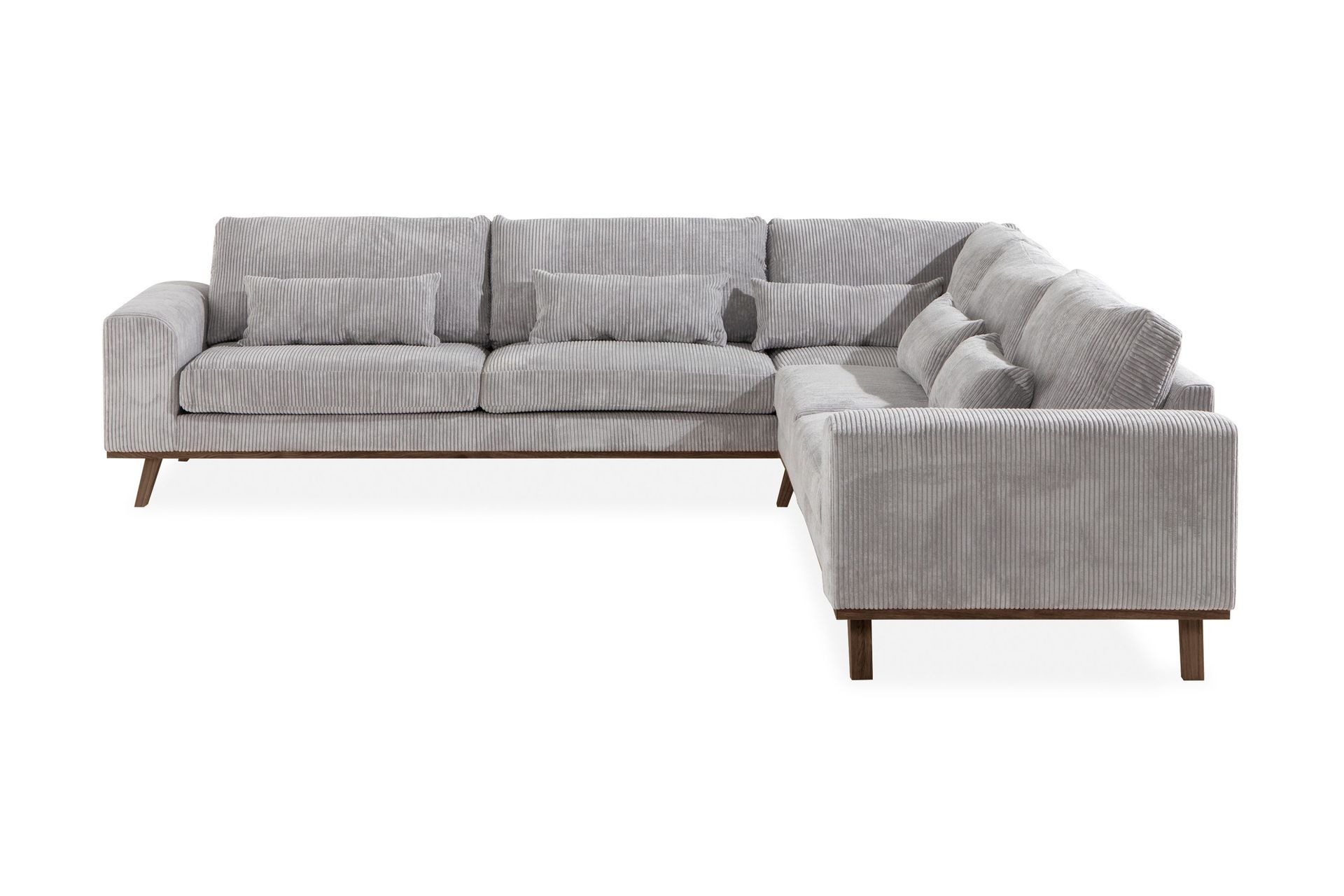 copenhagen 6-sits l-formad hörnsoffa i manchester - ljusgrå