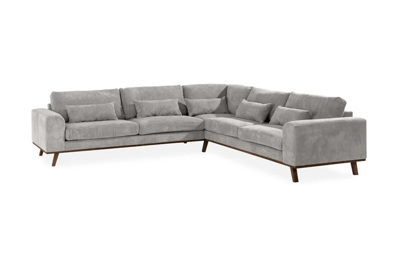 Copenhagen 6-sits L-formad Hörnsoffa i Manchester - Ljusgrå - Möbler - Vardagsrum - Soffor - Hörnsoffor