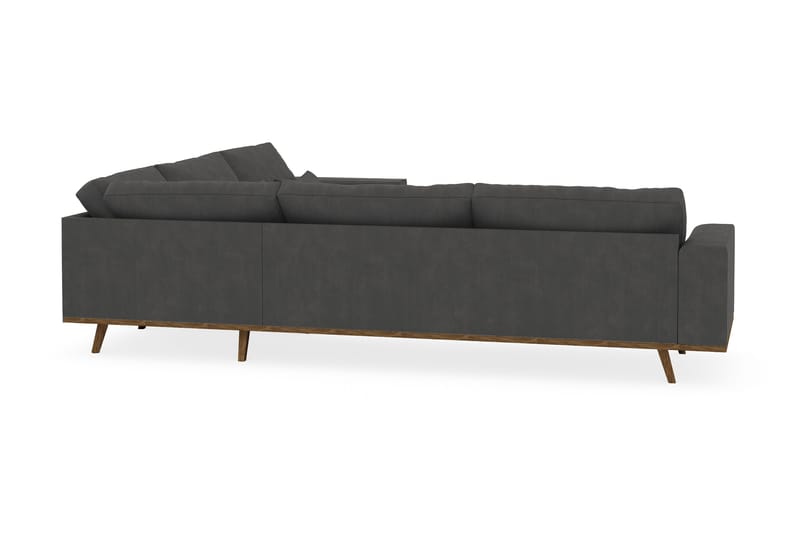 Copenhagen 6-sits L-formad Hörnsoffa i Manchester - Mörkgrå - Möbler - Vardagsrum - Soffor - Hörnsoffor