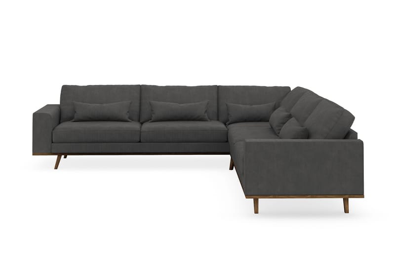 Copenhagen 6-sits L-formad Hörnsoffa i Manchester - Mörkgrå - Möbler - Vardagsrum - Soffor - Hörnsoffor