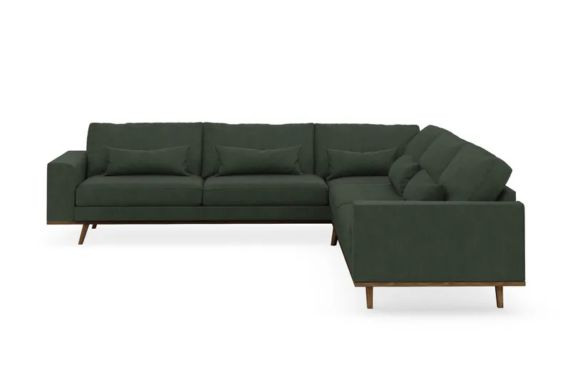 Copenhagen 6-sits L-formad Hörnsoffa i Manchester - Mörkgrön - Möbler - Vardagsrum - Soffor - Hörnsoffor
