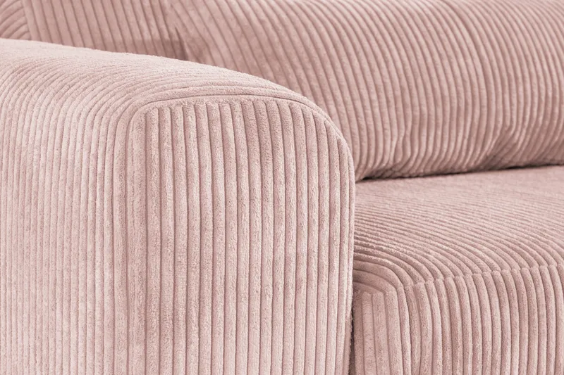 Copenhagen 6-sits L-formad Hörnsoffa i Manchester - Rosa - Möbler - Vardagsrum - Soffor - Hörnsoffor