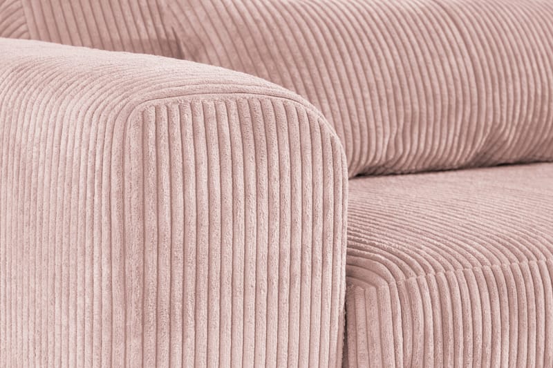 Copenhagen 6-sits L-formad Hörnsoffa i Manchester - Rosa - Möbler - Vardagsrum - Soffor - Hörnsoffor