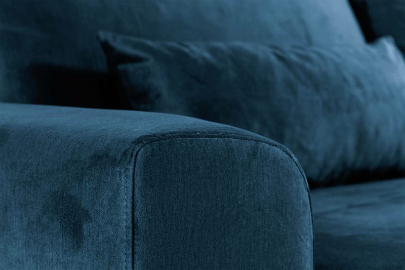 Copenhagen 6-sits L-formad Hörnsoffa i Sammet - Blå - Möbler - Vardagsrum - Soffor - Hörnsoffor
