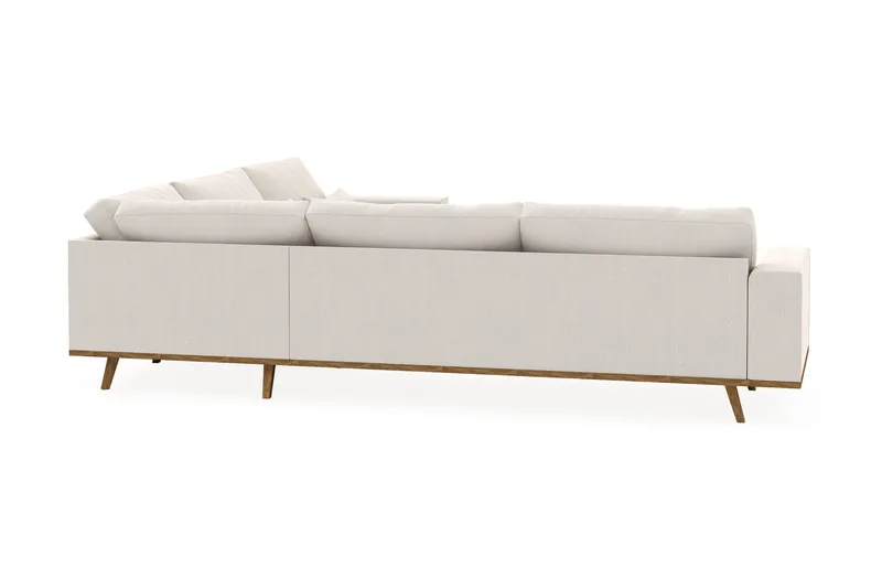 Copenhagen 6-sits L-formad Hörnsoffa i Sammet - Krämvit - Möbler - Vardagsrum - Soffor - Hörnsoffor