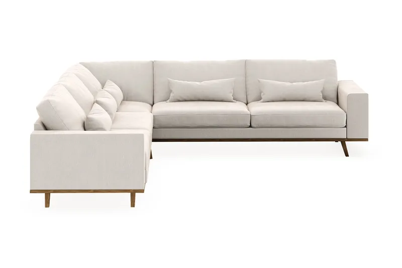 Copenhagen 6-sits L-formad Hörnsoffa i Sammet - Krämvit - Möbler - Vardagsrum - Soffor - Hörnsoffor