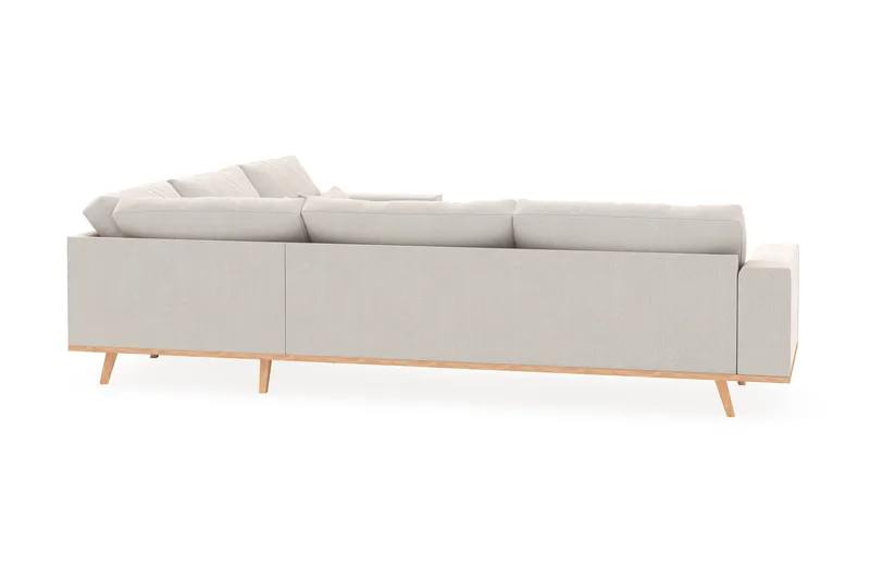 Copenhagen 6-sits L-formad Hörnsoffa i Sammet - Krämvit - Möbler - Vardagsrum - Soffor - Hörnsoffor