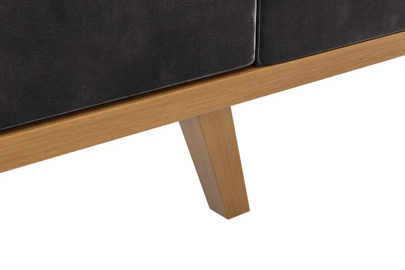 Copenhagen 6-sits L-formad Hörnsoffa i Sammet - Mörkgrå - Möbler - Vardagsrum - Soffor - Hörnsoffor