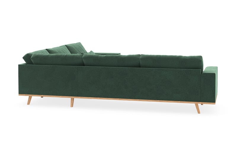 Copenhagen 6-sits L-formad Hörnsoffa i Sammet - Mörkgrön - Möbler - Vardagsrum - Soffor - Hörnsoffor