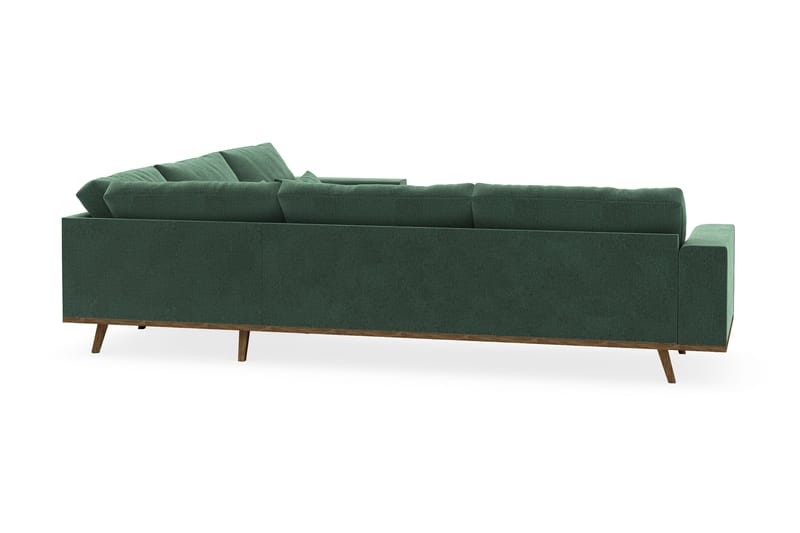 Copenhagen 6-sits L-formad Hörnsoffa i Sammet - Mörkgrön - Möbler - Vardagsrum - Soffor - Hörnsoffor