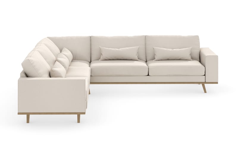 Copenhagen 6-sits L-formad Hörnsoffa i Tyg - Beige - Möbler - Vardagsrum - Soffor - Hörnsoffor