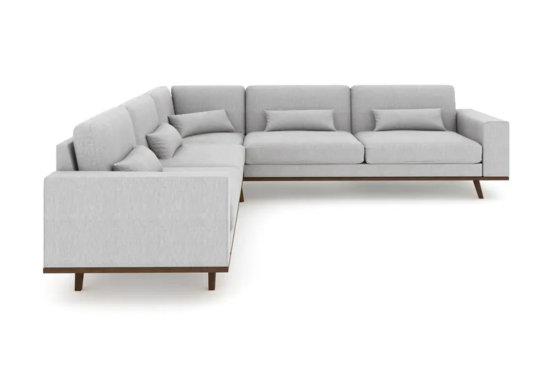 Copenhagen 6-sits L-formad Hörnsoffa i Tyg - Grå - Möbler - Vardagsrum - Soffor - Hörnsoffor