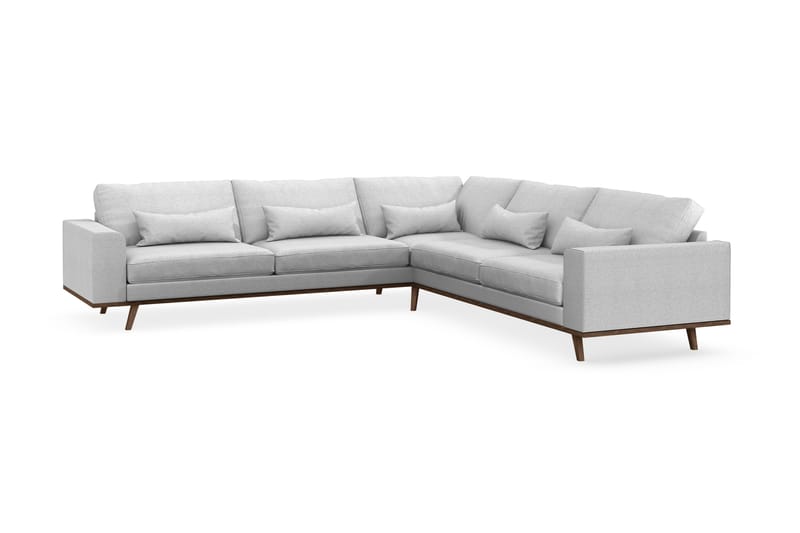 Copenhagen 6-sits L-formad Hörnsoffa i Tyg - Ljusgrå - Möbler - Vardagsrum - Soffor - Hörnsoffor