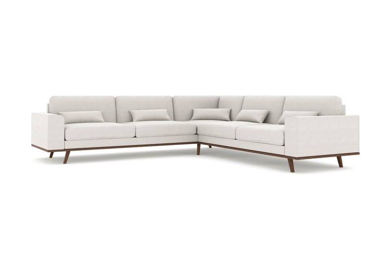 Copenhagen 6-sits L-formad Hörnsoffa i Tyg - Ljusgrå - Möbler - Vardagsrum - Soffor - Hörnsoffor