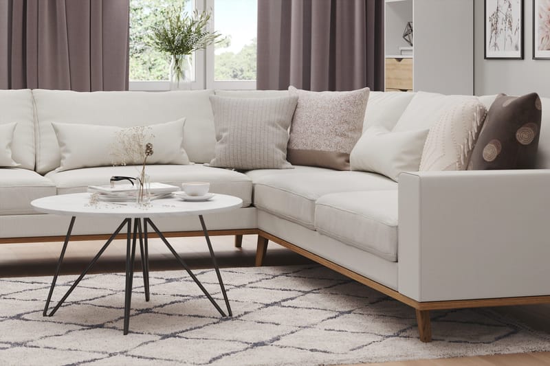 Copenhagen 6-sits L-formad Hörnsoffa i Tyg - Ljusgrå - Möbler - Vardagsrum - Soffor - Hörnsoffor