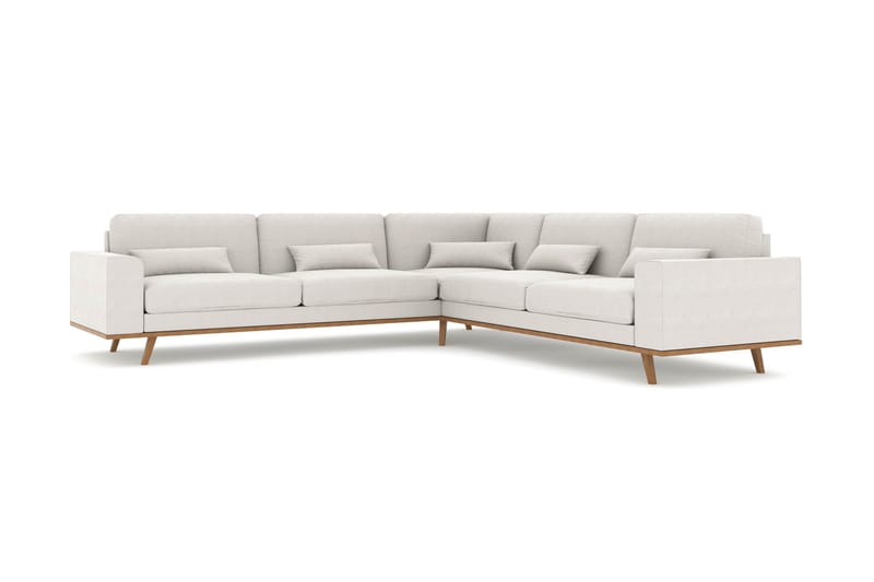 Copenhagen 6-sits L-formad Hörnsoffa i Tyg - Ljusgrå - Möbler - Vardagsrum - Soffor - Hörnsoffor